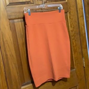 LuLaRoe Cassie Skirt, Salmon, Size SM